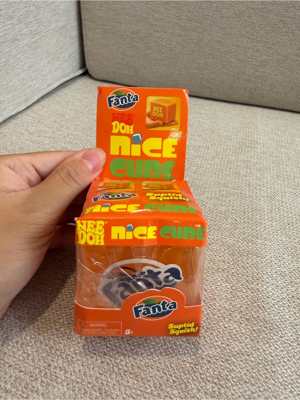 Nice Cube Nee Doh Orange Squishy Toy